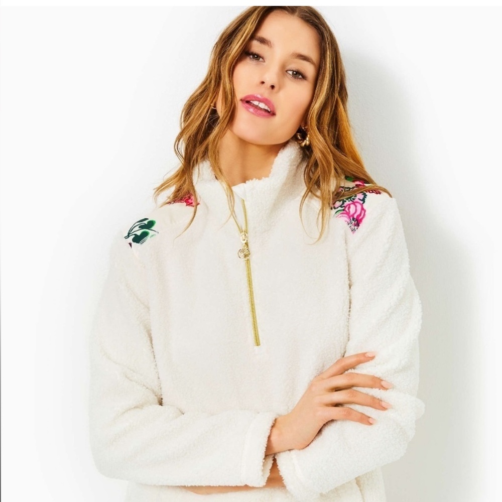 Lilly Pulitzer NWT Wallen Sherpa popover size s
